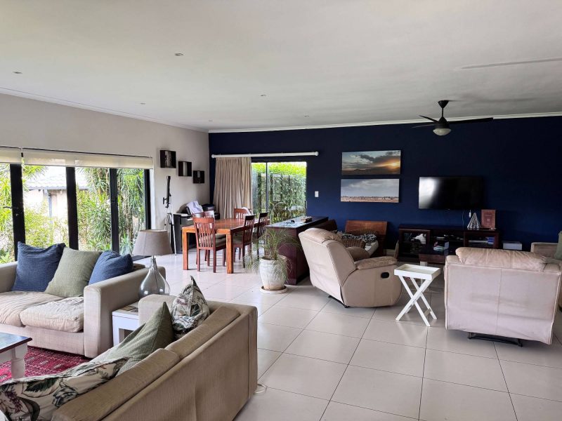 Photo of the living and dining area of a private home in Ballito, Durban, South Africa