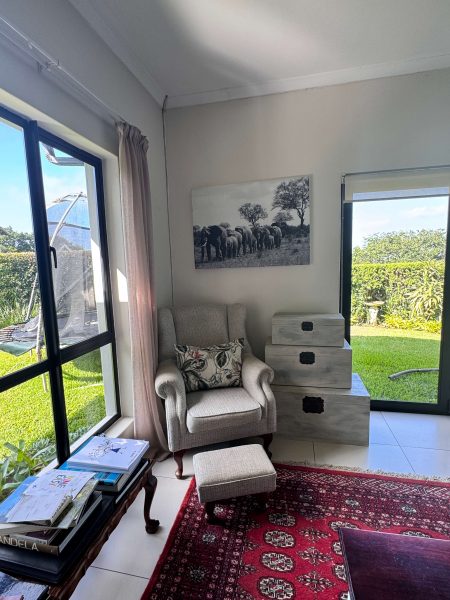 Photo of an armchair, favourite piece of furniture in a private home in Ballito, Durban, South Africa