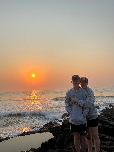 Photo of the sunset at the beach in Ballito, Durban, South Africa