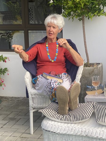 Sitting and reading outdoors is often possible in the mild climate