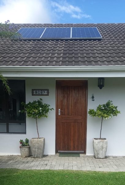 Photo of the entrance door of a semi-detached cottage in a retirement village in South Africa | Copper Beech Place Homestory