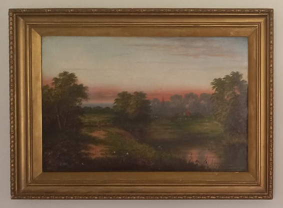 Pieces of art in the home.