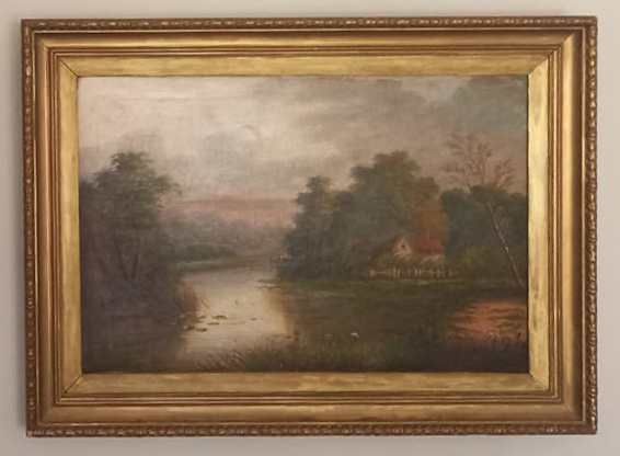 Pieces of art in the home.