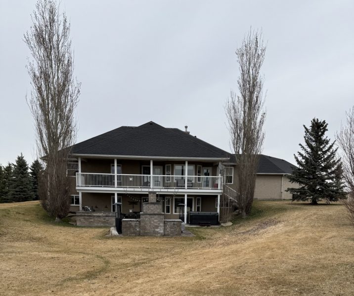Rear view of the Keer family homestead taken from the yard