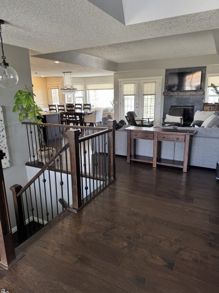 Open plan living on a canadian family ranch