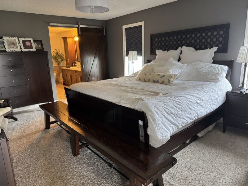 Master Bedroom en suite on a canadian family ranch
