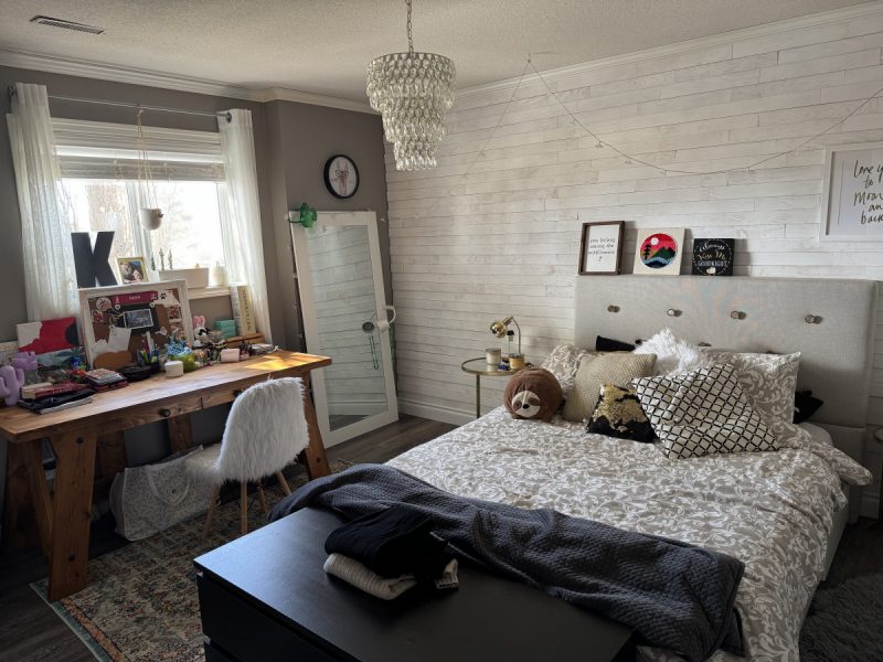 Bedroom on a canadian family ranch