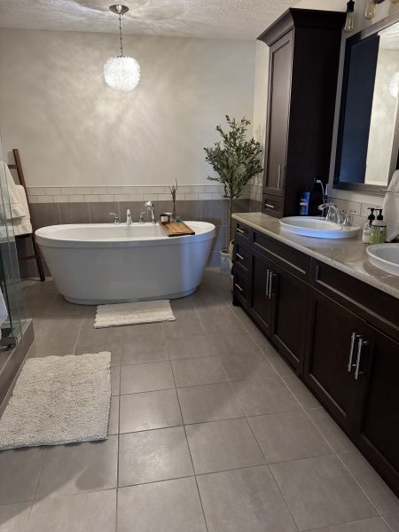 Bathroom on a canadian family ranch