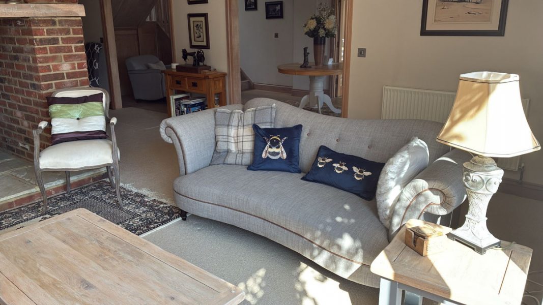 Photo showing the light streaming into the lounge area