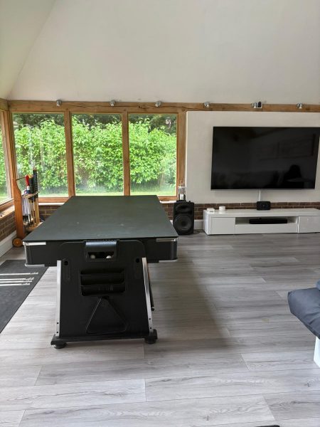 Photo of another of the recreational space additions - the games room which proved invaluable during Corona lockdown