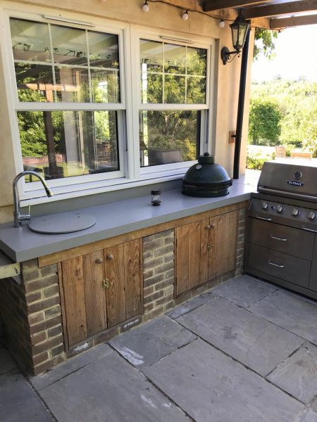 Photo of the outdoor kitchen