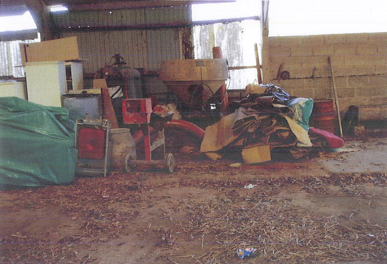 Photo showing the relatively derelict a state of the property when purchased