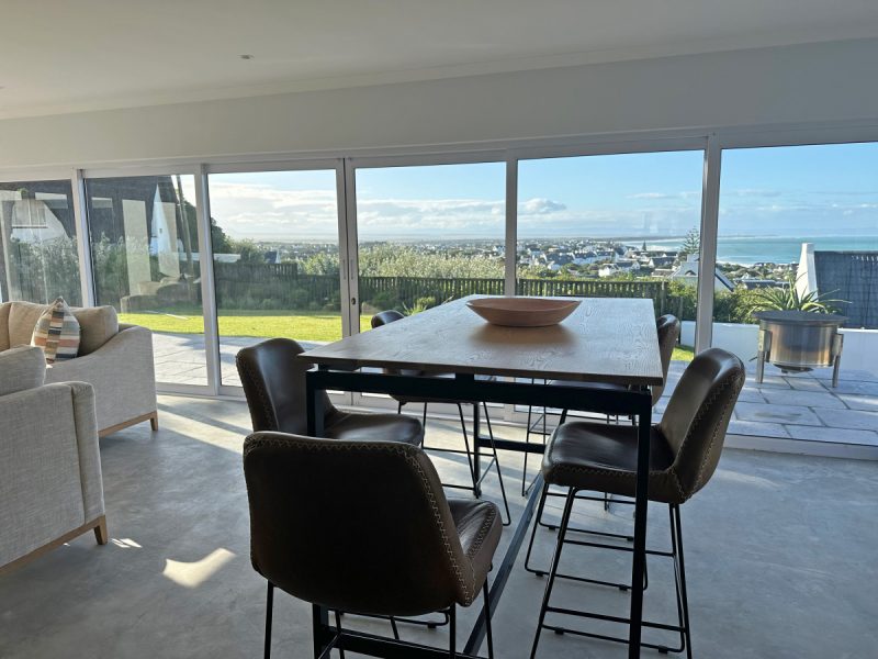 Photo of the favourite spot - the high table with an incredible view.