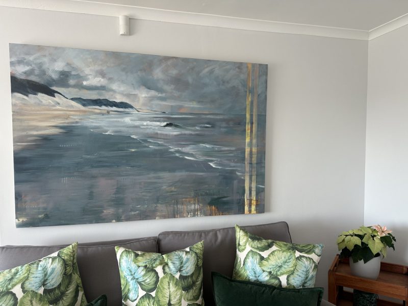 Photo of one of the cherished artworks in the home.