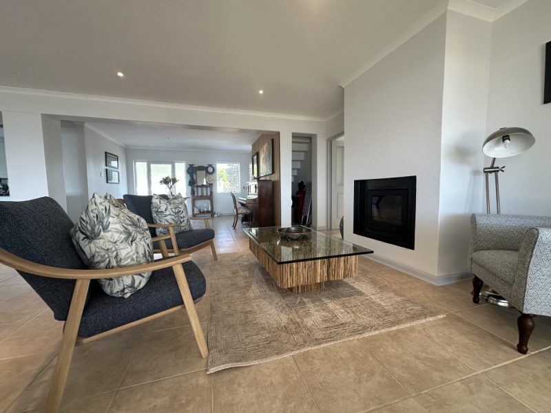 Photo of the fireplace area - cosy for cooler winter days.