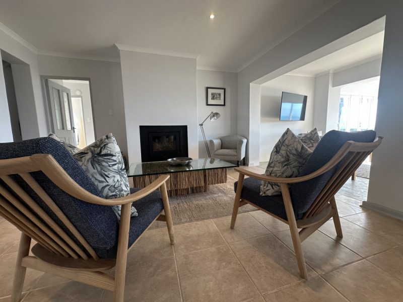 Photo of the fireplace area - cosy for cooler winter days.
