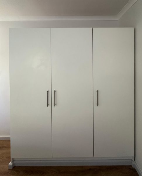 Photos of the current cupboards - a future goal is to improve the size, quality and amount of built in cupboard space in the home.