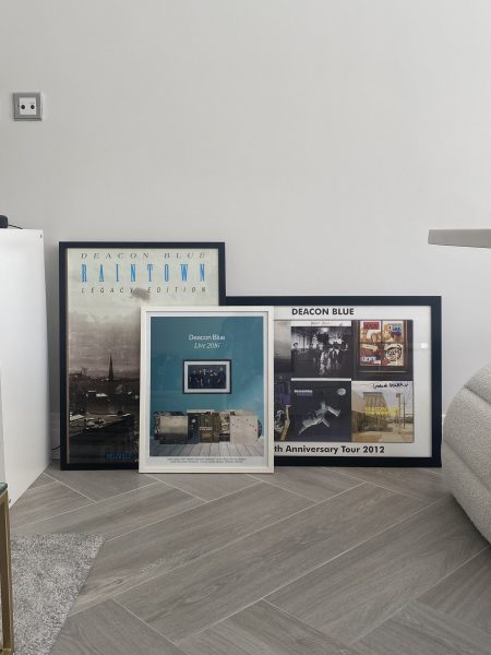 Photos of various Deacon Blue posters