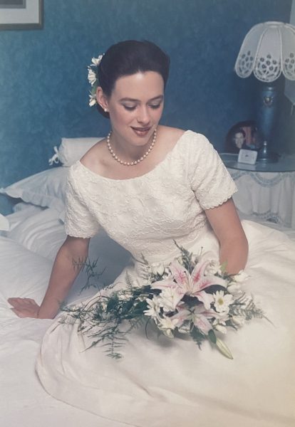Photo of a bride with a bouquet