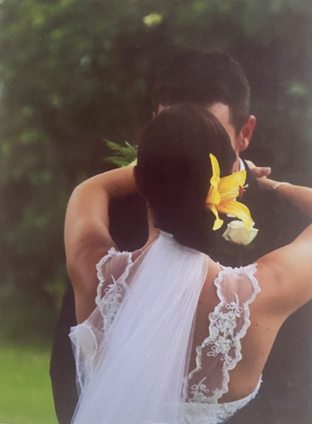 Detail photo of bridal dress