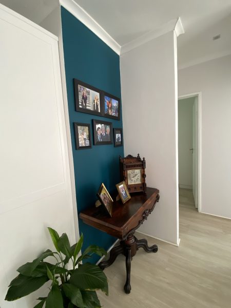 Photo of an antique rosewood bridge table
