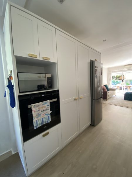 Photo of the open plan kitchen and lounge