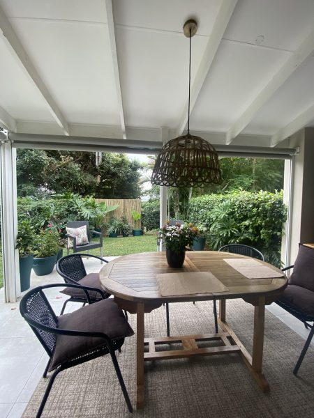 Photo of verandah looking into the garden